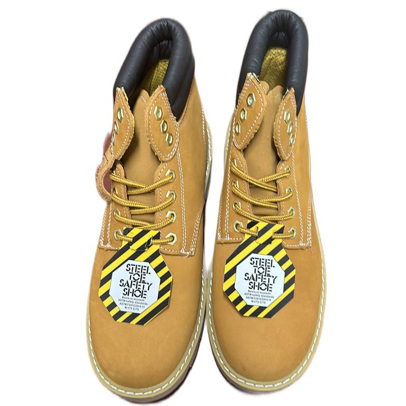8605 Men’S Steel Toe Work Boots Non Slip Rubber Water Resistant Construction