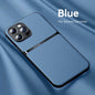 Litchi Pattern PU Leather Phone Case For Iphone15promax With Built-in Magnetic Suction 14 Promax Luxury Style 11 PU Leather 13 Promax Full Package Fall Protection Case