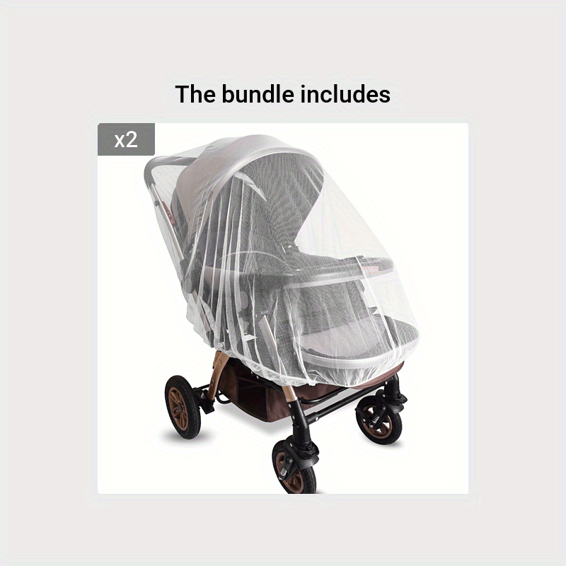 Portable Mosquito Net Suitable for Strollers, Bassinets & Cradles - Breathable Baby Bug Proof Net for Travel, Durable & Machine-Washable Mosquito Net for Stroller, Playard, Pack N Play, for stroller Mosquito Net (for stroller