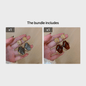A pair of resin geometry earrings Fashion earrings Vintage irregular pendants temperament studs