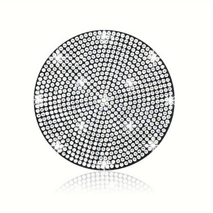 1pc Bling Car Cup Holder Coaster, 2.75 Inch Anti-Slip Shockproof, Full Rhinestone Design, Universal Fit Most Cars