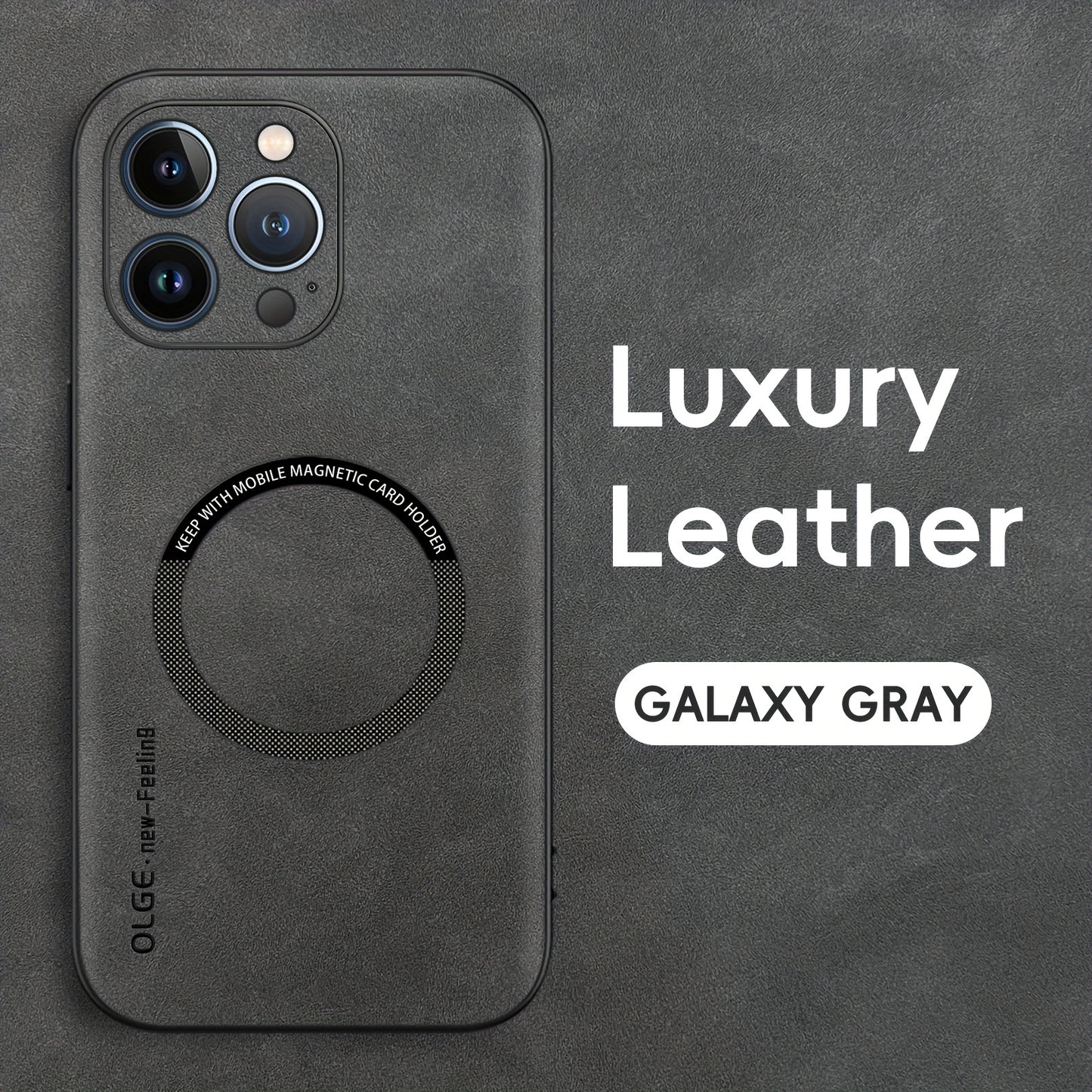Yamba Artificial Leather Magnetic Phone Case Suitable For IPhone 15promax/15pro/15plus/15/14pro/13pro/13/12 Protective Case