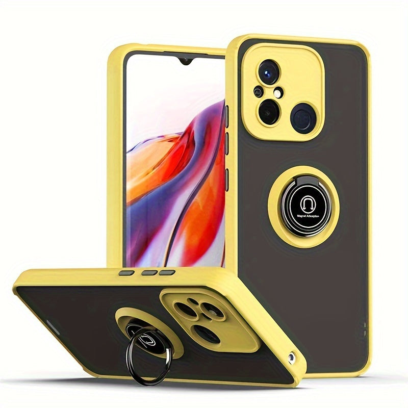 Shockproof Case For Xiaomi For Redmi 13C 12C 12 4G 12 5G Back Phone Case Cover With Car Holder