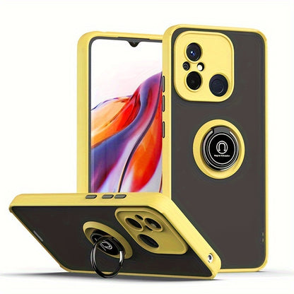 Shockproof Case For Xiaomi For Redmi 13C 12C 12 4G 12 5G Back Phone Case Cover With Car Holder