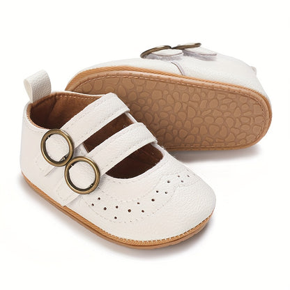 Baby Girl Shoes Mary Jane Flats Soft Sole Non-slip Hook And Loop Fastener Princess Shoes Toddler Shoes
