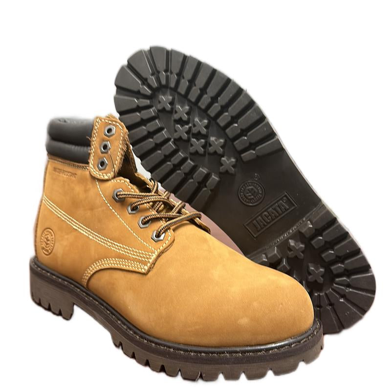 8602 Men’S Brown Work Boots Non Slip Water Resistant for Construction