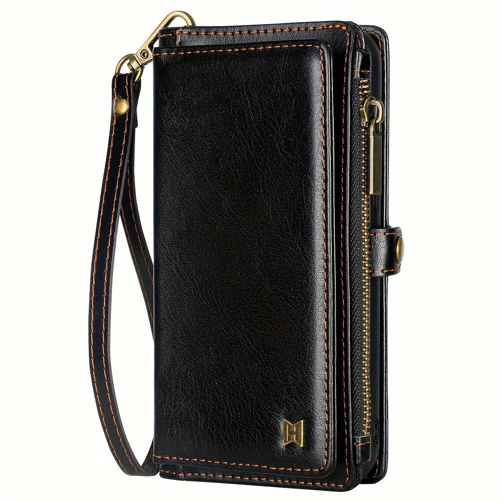 Wallet Zipper Magnetic Handbag Phone Case For IPhone 11 12 13 14 15 Pro Plus ProMax