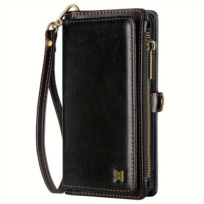 Wallet Zipper Magnetic Handbag Phone Case For IPhone 11 12 13 14 15 Pro Plus ProMax