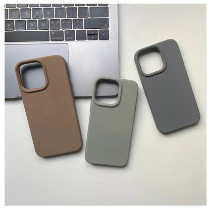 Premium Liquid Silicone Phone Case - Durable & Shockproof Protection for iPhone Series - Anti-Slip, Flexible, and Slim-Fit Design