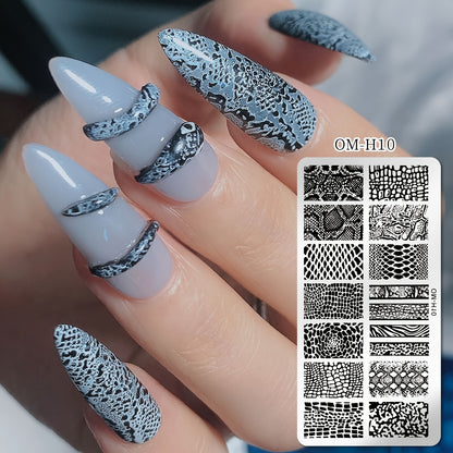 Professional Nail Transfer Tool with Nail Enhancement Templates - Odorless DIY Manicure & Pedicure System for Salon & Use, Temporary/Permanent Nail Stamping Press Plate