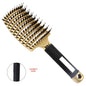 1pc Curved Vented Professional Detangling Hair Brush | Magic Scalp Massage Comb for Women, Ideal for Wet Curly Hair, Styling Tool, ABS Plastic Handle, Nylon Bristles - Perfect Christmas Gift for Friends/Relatives