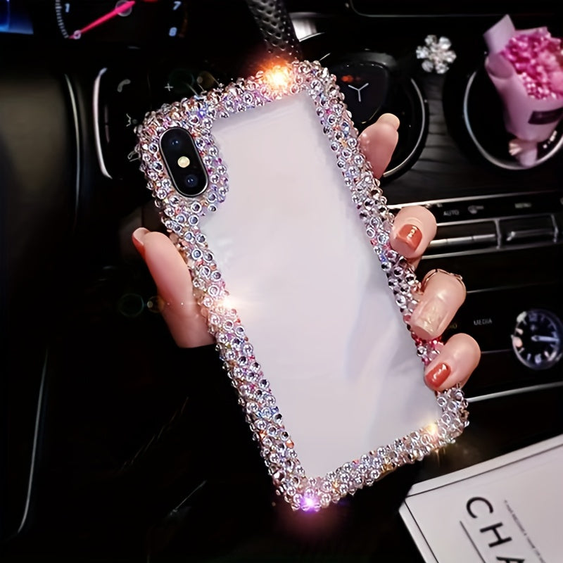 Phone Case - Fashionable Luxury Diamond-Encrusted Transparent Phone Case Suitable for Iphone 17 Pro Max/16 Plus/Xr/7G, Designed to Prevent Drops.