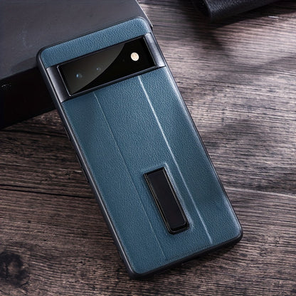 For Google Pixel 7Pro Phone Case For Google Pixel8 Pixel6Pro Pixel9 Metal Bracket Protective Case, Faux Leather For Pixel8A Pixel Fold New Model