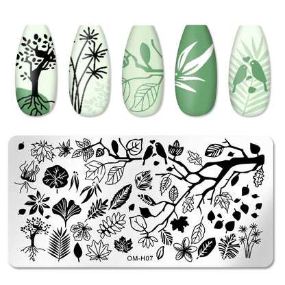 Professional Nail Transfer Tool with Nail Enhancement Templates - Odorless DIY Manicure & Pedicure System for Salon & Use, Temporary/Permanent Nail Stamping Press Plate