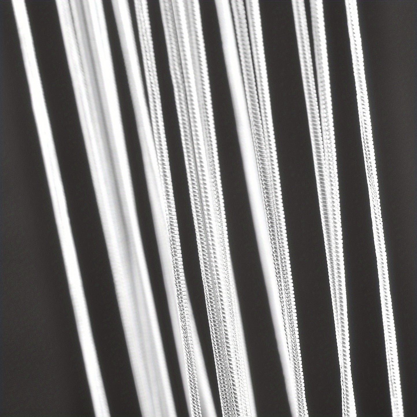 10pcs Classic Simple 925-silver-plated Snake Bone Pattern Chain For Jewelry Making Accessories Necklace Bracelet Handmade Material Art Craft