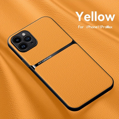 Litchi Pattern PU Leather Phone Case For Iphone15promax With Built-in Magnetic Suction 14 Promax Luxury Style 11 PU Leather 13 Promax Full Package Fall Protection Case