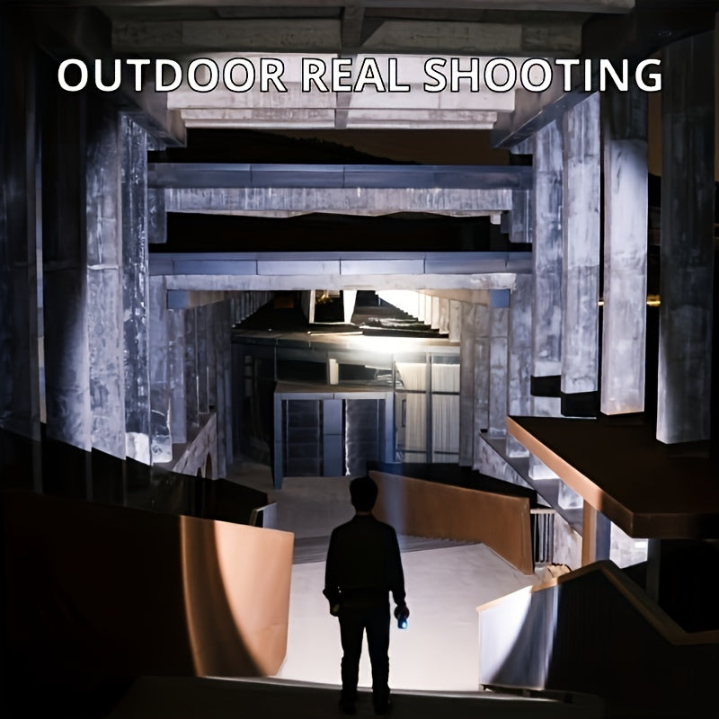 3 Style USB Rechargeable, LED Spotlight Flashlights, High Lumens, Upgraded XHP70/XHP50/XPE, Bright Searchlight with 4 Modes, Portable Torch for Camping, Hiking, Fishing, Hunting Adventure Patrol Lantern with Bracket