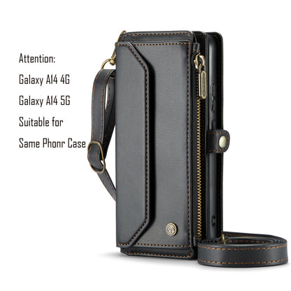 New Wallet Phone Case Wrist Shoulder Strap Lanyard Flip Magnetic Clasp Card Holder Kickstand Women Small Crossbody Handbag For Samsung Galaxy Note10+ 20 S24 S23 S22 S21 S20 S10 Plus Ultra FE Coin Purse A01 A04 A12 A13 A14 A22