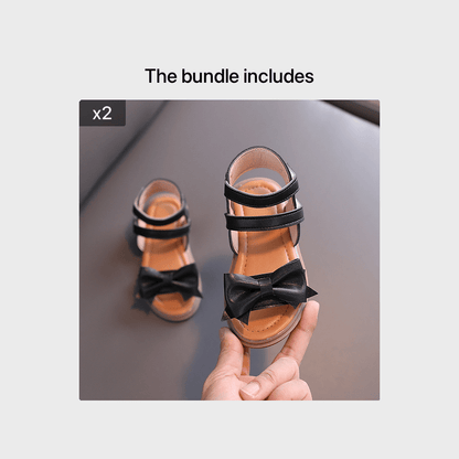 Girls' First Walkers Baby Sandals with Closure - Soft TPR Sole & PU Upper, Non-Slip Beach Shoes for, Star & Princess Patterns, Open-Toe Summer Footwear for New Walkers (Pink/White) - Easy On/Off Girl Footwear