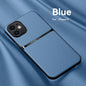 Litchi Pattern PU Leather Phone Case For Iphone15promax With Built-in Magnetic Suction 14 Promax Luxury Style 11 PU Leather 13 Promax Full Package Fall Protection Case