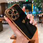 Shimmering Love Electroplated Phone Case - Premium Soft Shell with Four-corner Guard for IPhone 15/14 Pro Max/13/12/11/X/XS/XS Max/14plus/15plus/13mini/12mini