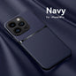 Litchi Pattern PU Leather Phone Case For Iphone15promax With Built-in Magnetic Suction 14 Promax Luxury Style 11 PU Leather 13 Promax Full Package Fall Protection Case