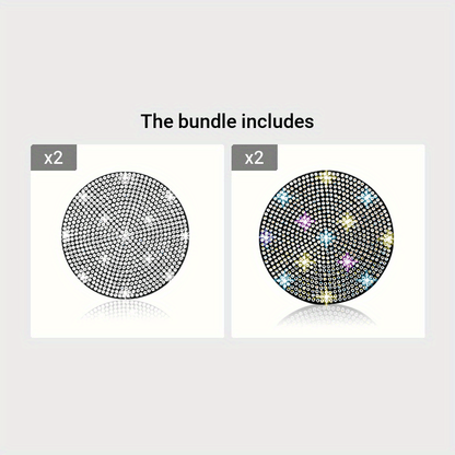 1pc Bling Car Cup Holder Coaster, 2.75 Inch Anti-Slip Shockproof, Full Rhinestone Design, Universal Fit Most Cars