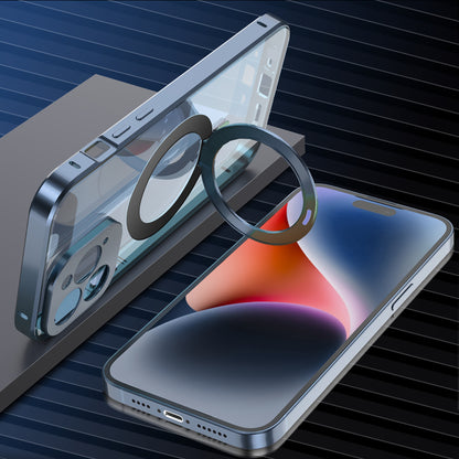 Full Body 360 Protector Cover Front+Back Phone Case For Iphone 12/12 Pro/12 Promax/13/13 Pro/13 ProMax/14/14 Plus/14Pro/14 ProMax/15 Pro/15/15 Plus/15 ProMax, With Lens Protection, Screen Protection And Stand, With Magnetic,