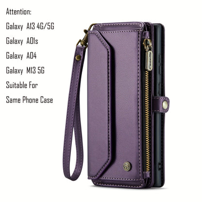 New Wallet Phone Case Wrist Shoulder Strap Lanyard Flip Magnetic Clasp Card Holder Kickstand Women Small Crossbody Handbag For Samsung Galaxy Note10+ 20 S24 S23 S22 S21 S20 S10 Plus Ultra FE Coin Purse A01 A04 A12 A13 A14 A22