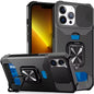 Heavy-Duty Shockproof Phone Case with a Metal Stand And Card Slot, Compatible with for iphone 17 Pro Max, 16 Pro Max, 15 Pro Max, And 14 Pro Max.