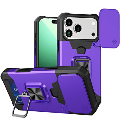 Heavy-Duty Shockproof Phone Case with a Metal Stand And Card Slot, Compatible with for iphone 17 Pro Max, 16 Pro Max, 15 Pro Max, And 14 Pro Max.