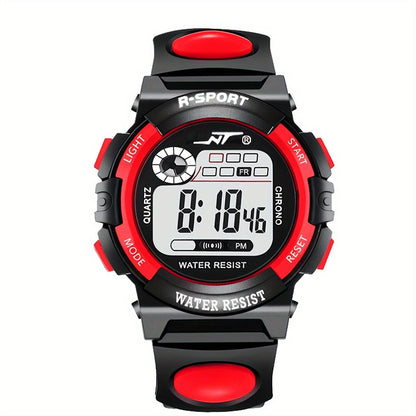 Vibrant Youth Watch - Luminous Digital Timepiece with Multifunctional Features for Middle School Students, Boys, and Girls, High School, Casual Wear, Water-Resistant, and Easy-to-Read Display