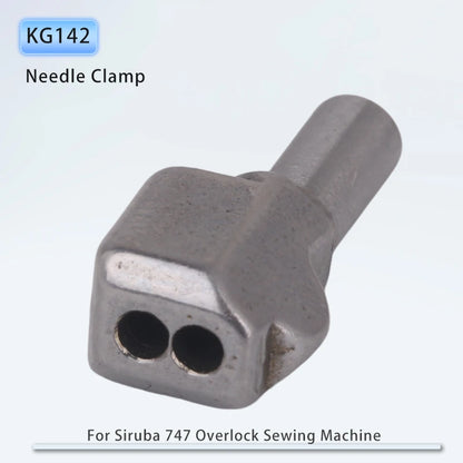 KG142 Needle Clamp for Siruba 747 Overlock Sewing Machine Accessories 4 Thread 700F Parts Gauge Set