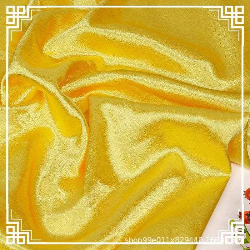 Crystal Satin Shinny Silk Fabric for Women's Stage Baseball Dress Fabric