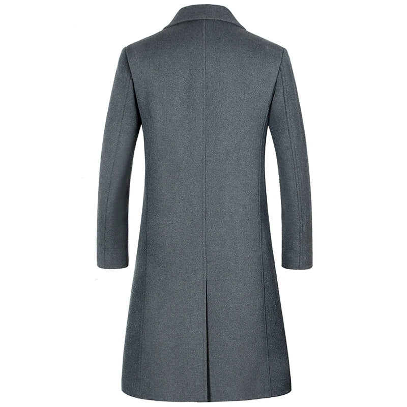 Coats for Men,Wool content 54%,A Long Jacket Below The Knee,Men's Overcoat,Men's Coat Windbreaker,Men Coats, Long Overcoat Men