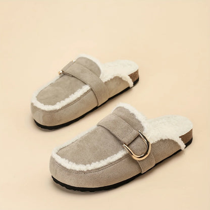 New Autumn and Winter Women's Home slippers Warm Plus Velvet Thick-soled slippers Bohemian Style Comfortable Women's Shoes