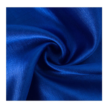 Shiny Satin Slub Dupion Fabric 100% Polyester Quick Shipping 96 Colors in Stock for Girls' Long Dresses and Curtains