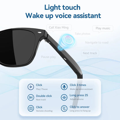 2024 New Cheap Fashion Anti Blue-ray G05 Smart Sunglasses BT5.3 AI Music Play Phone Call Touch Glasses AR Wireless Smart Glasses