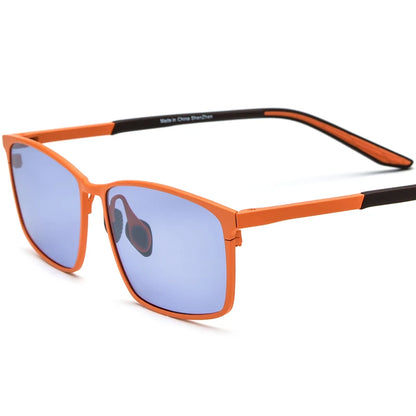 Borregls Pure Titanium Sunglasses Men 2025 High-Quality Square UV400 Polarized Mirrored Sun Glasses Women Sports Shades 17303T