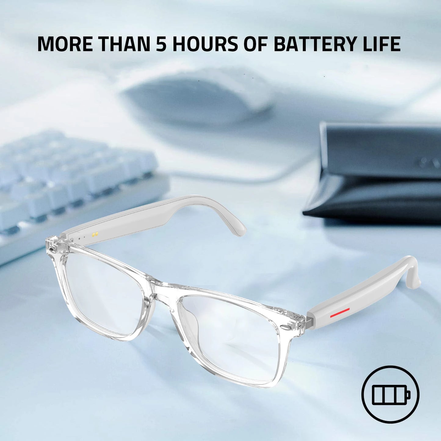 SENBONO E13- C  Smart Sunglasses Hands-Free Call Music Headphone Anti-Blue Eyeglasses Wireless BT Voice Smart Glasses