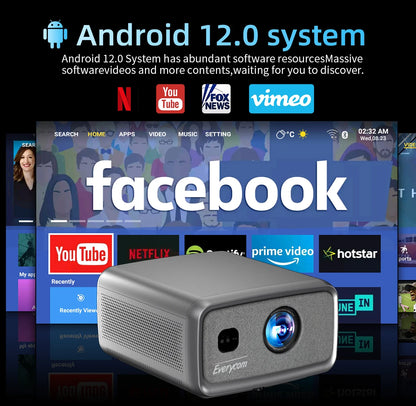 Top Ranking Everycom E1 Short Throw Projector Led  Lcd  Native    Full hd Led  Projector 1080p