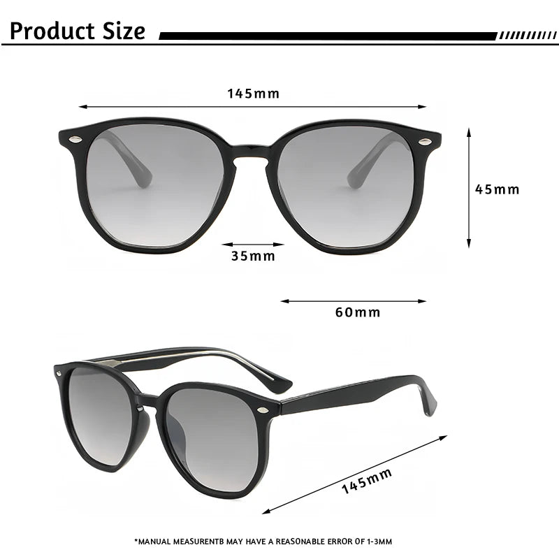 HBK Stylish Retro Square Sunglasses UV400 PC Frame Comfortable Fashionable Sun Glasses for Men Women Outdoor Travel Activities