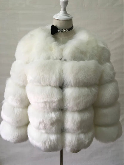Elegant Short Length Artificial Fur Jacket for Women to Stay Cozy and Stylish During Cold Weather Days