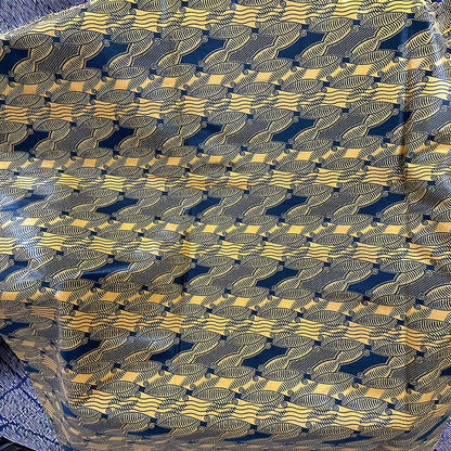 Hot Sales 100% Cotton African Real Wax Printed Fabric Premium Double Faced Cotton Dobby Rib for Boys Shirts Other Clothing Items