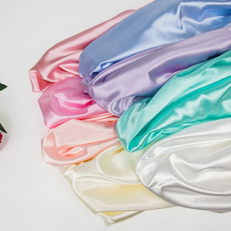 Crystal Satin Shinny Silk Fabric for Women's Stage Baseball Dress Fabric