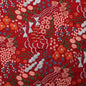 Width 125 cm Colorful Handmade Embroidery Plant Flowers Fabric Bamboo Cotton Linen Rayon Fabric for Cheongsam Dress Bag