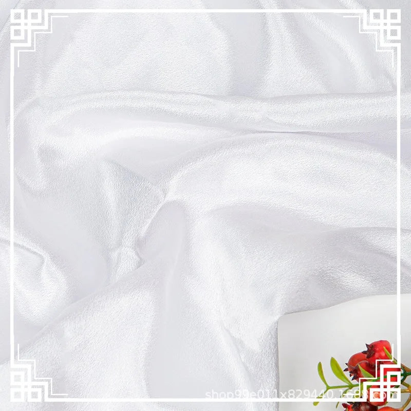 Crystal Satin Shinny Silk Fabric for Women's Stage Baseball Dress Fabric