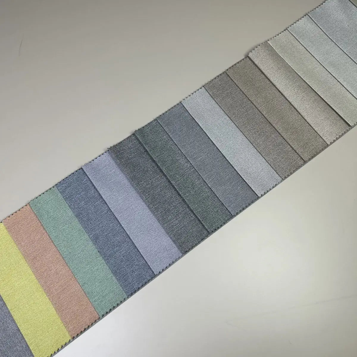 Low Price 100% Blackout Curtain Fabric Composite Linen Look Black Out Fabric for Curtains and Drapes