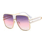 Retro Fashion Steampunk Metal Shades Sunglasses Sun Glasses Oversize Sunglasses Women and Men