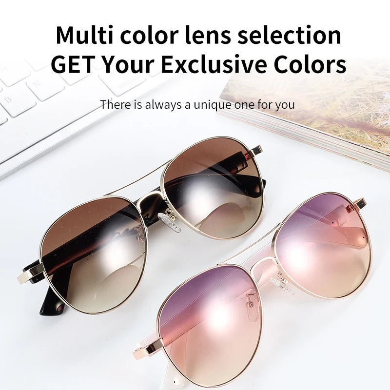 Christmas Gifts Fashion Outdoor Talk Smart   Glasses Anti Blue Music Audio  Glasses Sunglasses Bt Glasses